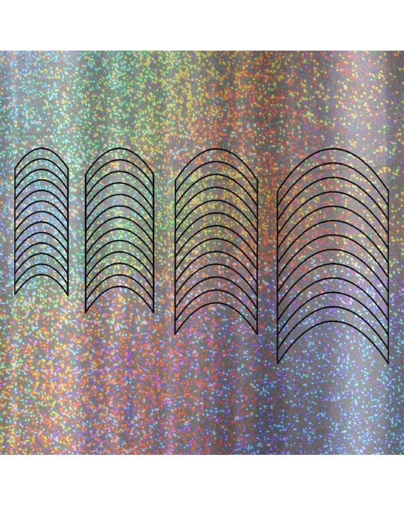 Flat Chrome Smile Line Hologramm Disco Style Flat Chrome Smile Line Hologramm Disco Style