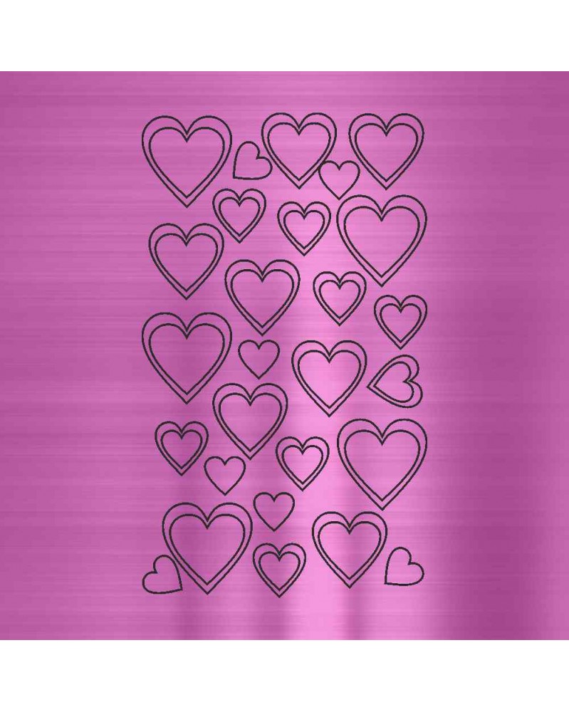 Chrom Nailart Sticker Herzen Pink Chrom Nailart Sticker Herzen Pink