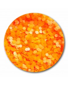 Konfetti Nailart Neon Orange