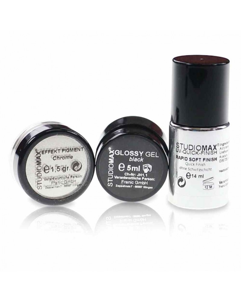 Nailart Chrome Pigment Set Nailart Chrome Pigment Set