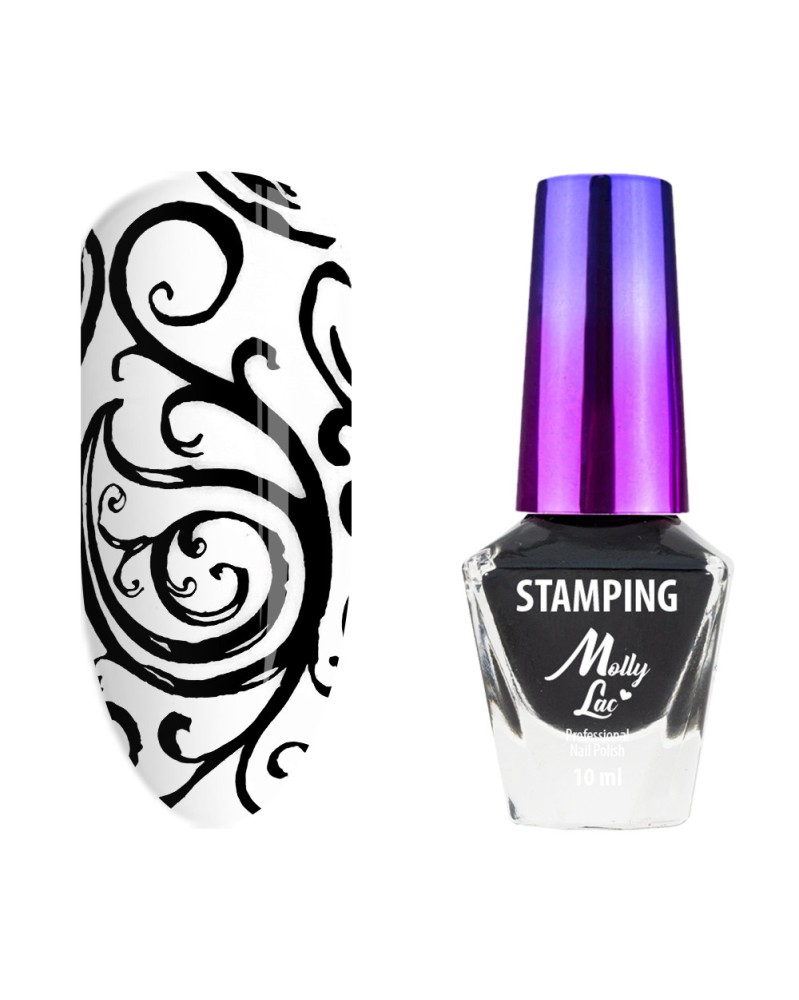 MollyLac Stamping Lack black 10ml