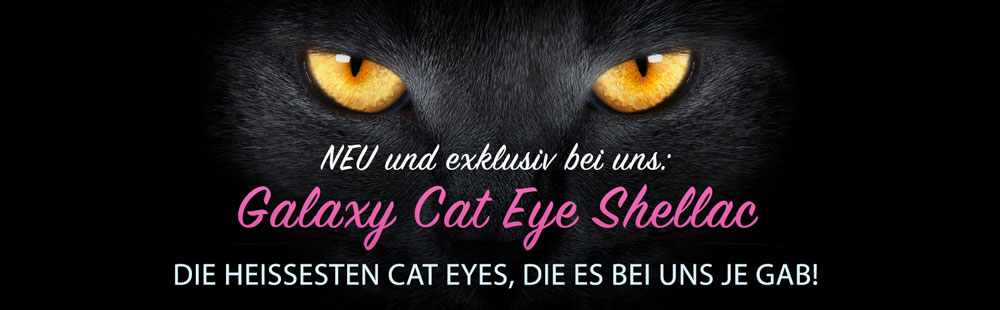 Galaxy Cat Eye Shellac für Naildesign