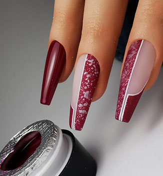 Fullcover Design mit Glossy Farbgel