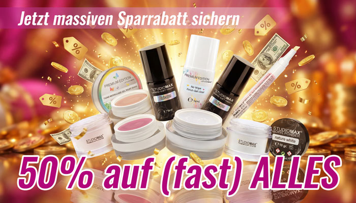 50 Prozent auf alles