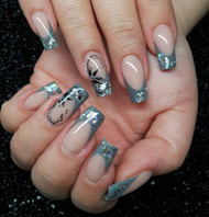 Beautiful Grey Nailart Anleitung