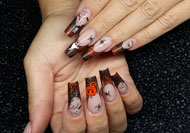 Halloween Nailart Anleitung