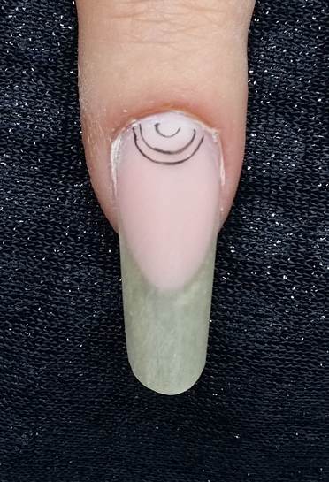 Nailart mit Acrylfarbe malen